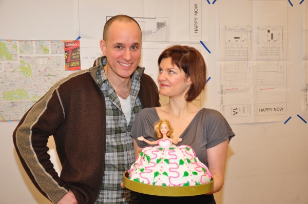 Kelly AuCoin, Mary Bacon with Sindy Cake (made by Brian Keane and Mary Bacon) Photo